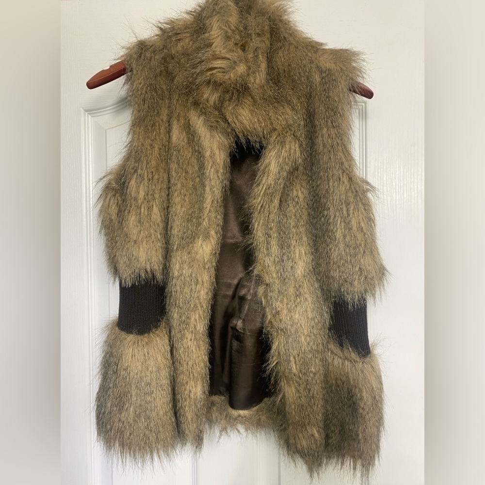 Couture Faux Fur Vest